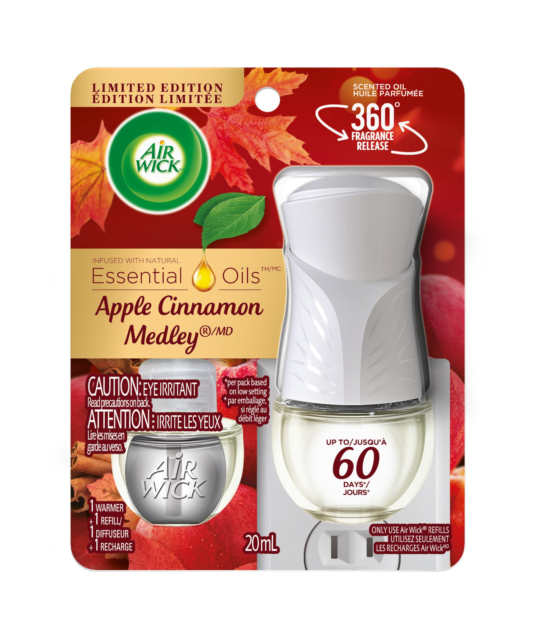 AIR WICK Scented Oil  Apple Cinnamon Medley  Kit Canada